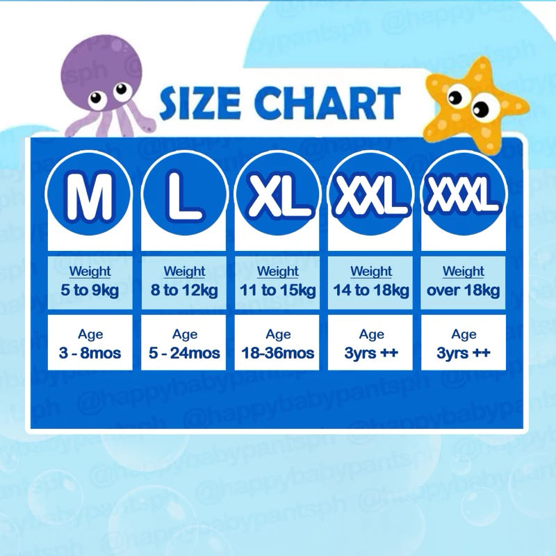 Happy Baby Pants Diapers 48s (+6 free)