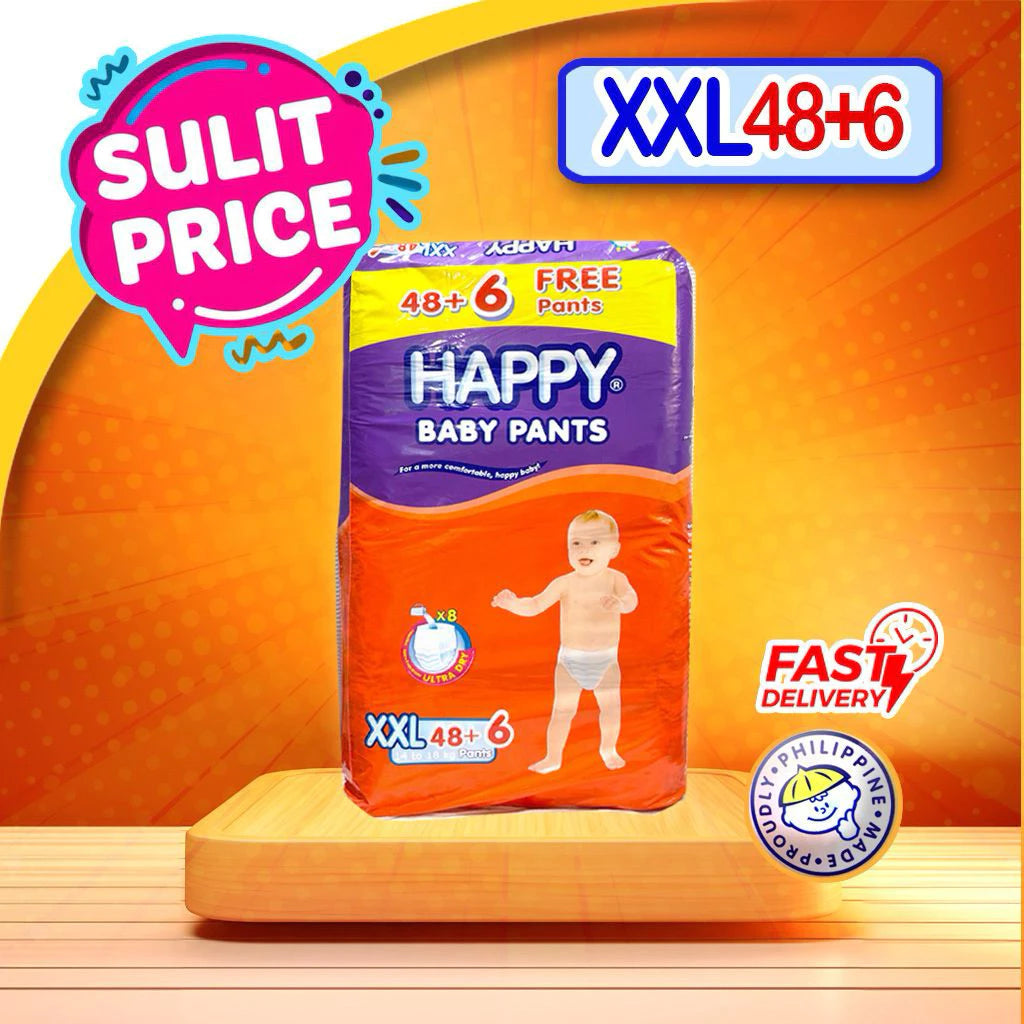 Happy Baby Pants Diapers 48s (+6 free)