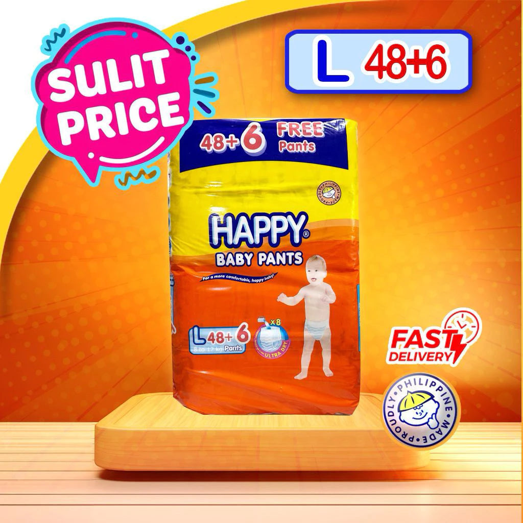 Happy Baby Pants Diapers 48s (+6 free)