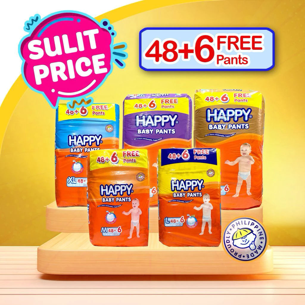 Happy Baby Pants Diapers 48s (+6 free)
