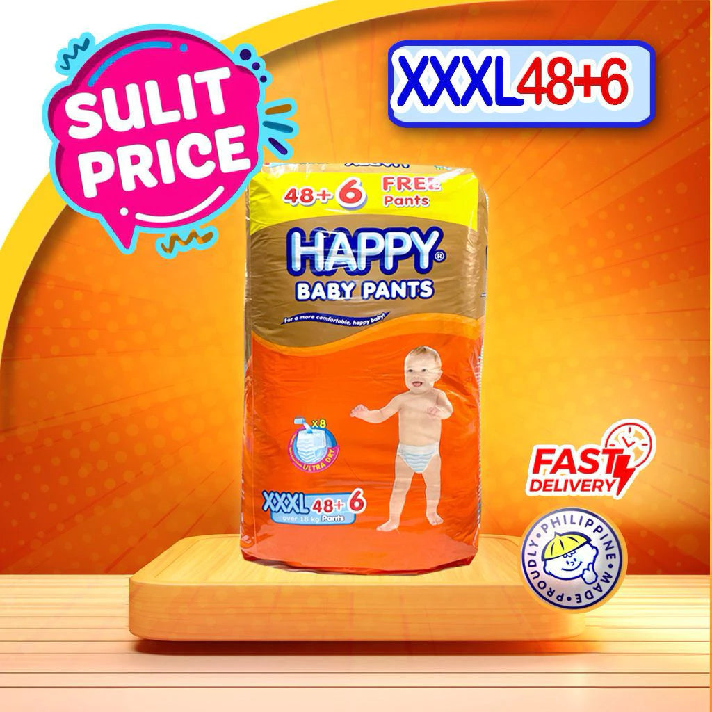 Happy Baby Pants Diapers 48s (+6 free)