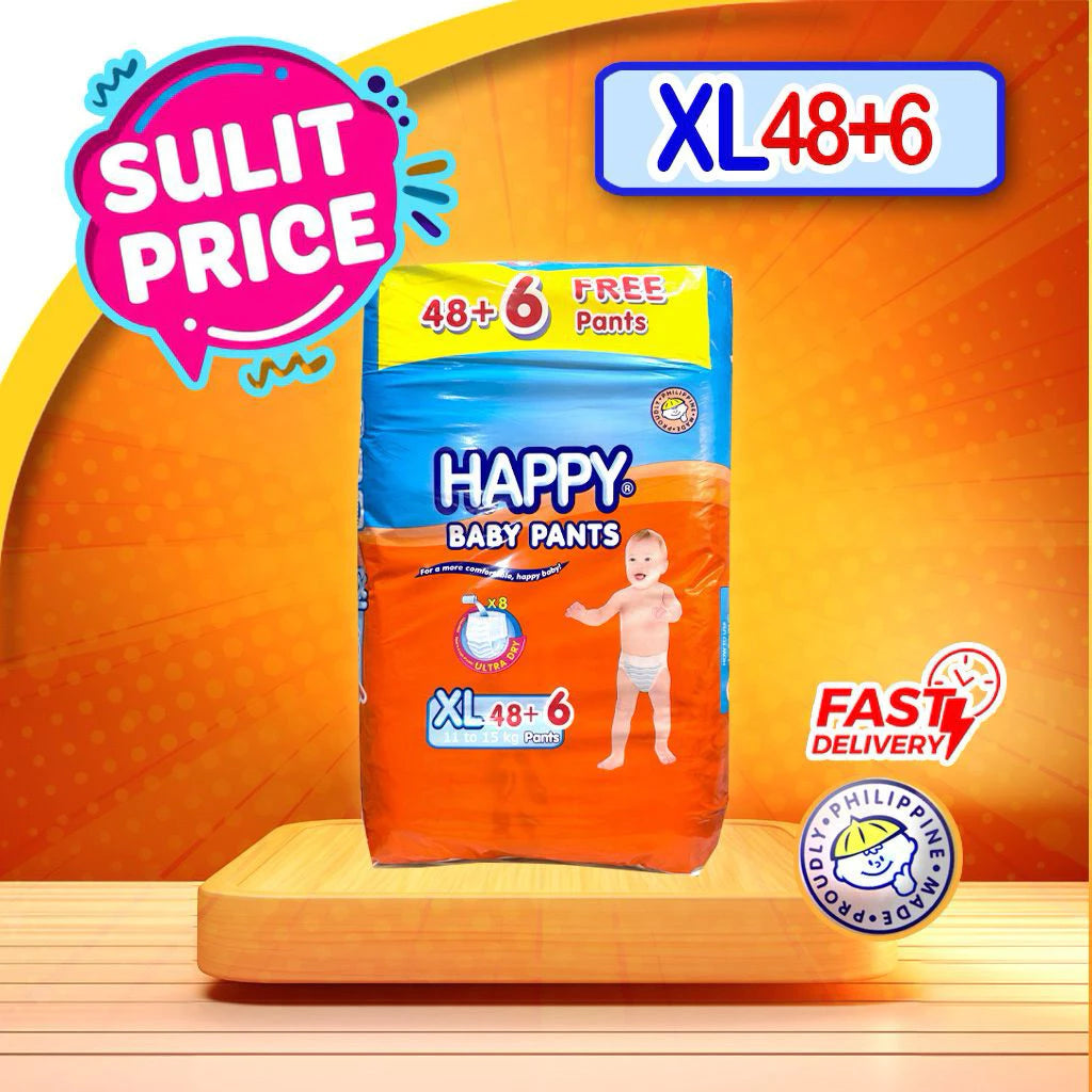 Happy Baby Pants Diapers 48s (+6 free)